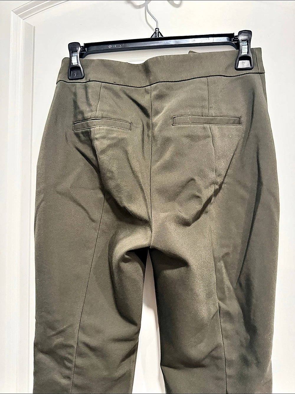 Express Ankle High Rise Pants High Rise Ankle Pants Green Size 0 Like New - Picture 2 of 8